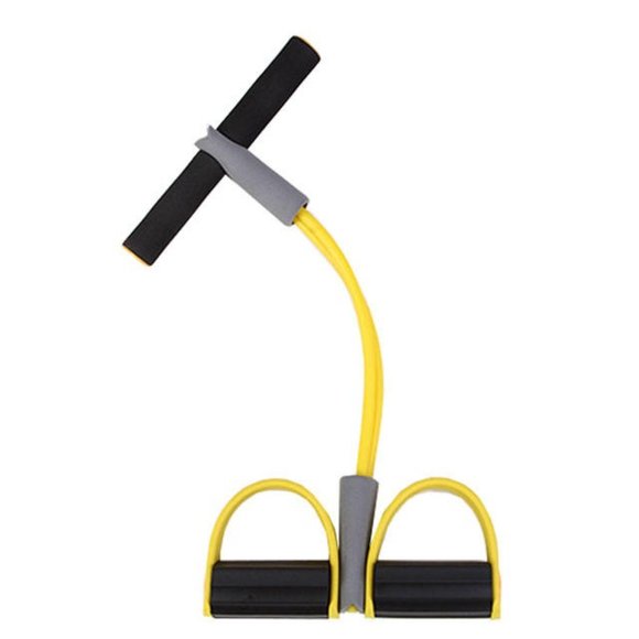 Resistance Tube for Exercise with Large Anti-Slip Pedals, 4-Tube Elastic Pull Ro - Picture 15 of 16